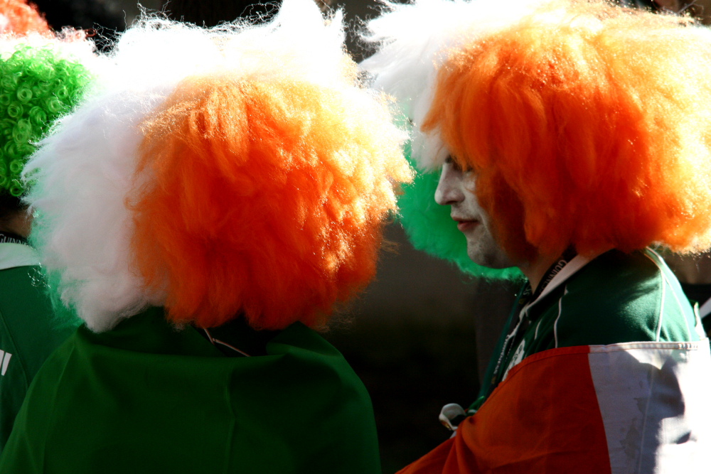 Rugby: tifosi irlandesi