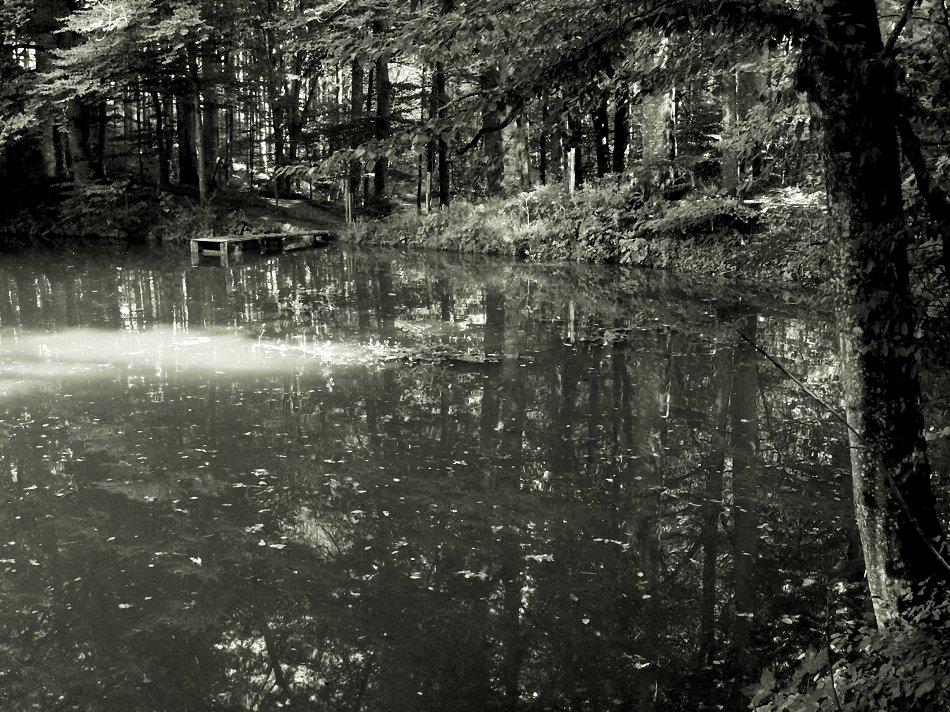 Ruhe und Stille, frühes Herbsteln andere Seite