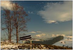 Ruhebank mit Aussicht