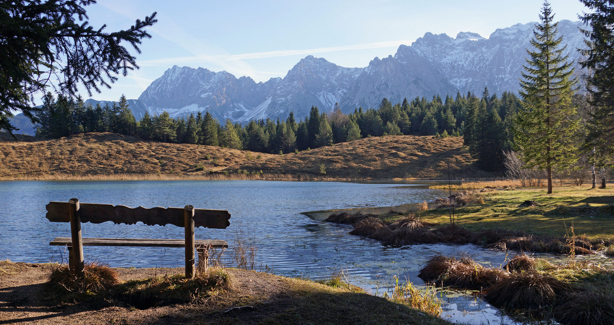 Ruhebankl am See