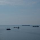 Ruhende Schiffe vor Saloniki