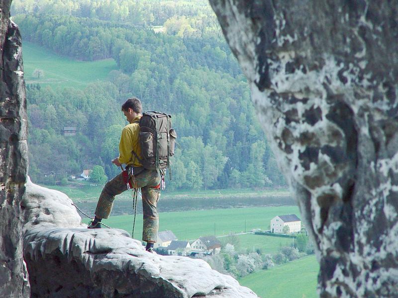 Ruhepause auf einem der Basteifelsen