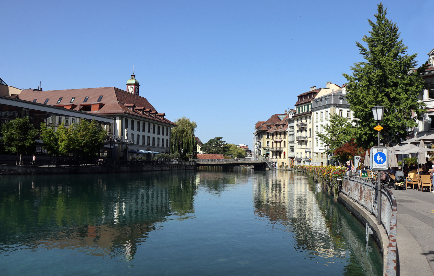 Ruhige Aare in Thun