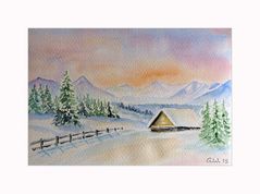 Ruhige Winterlandschaft