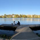 Ruhiger Abend an der Alster