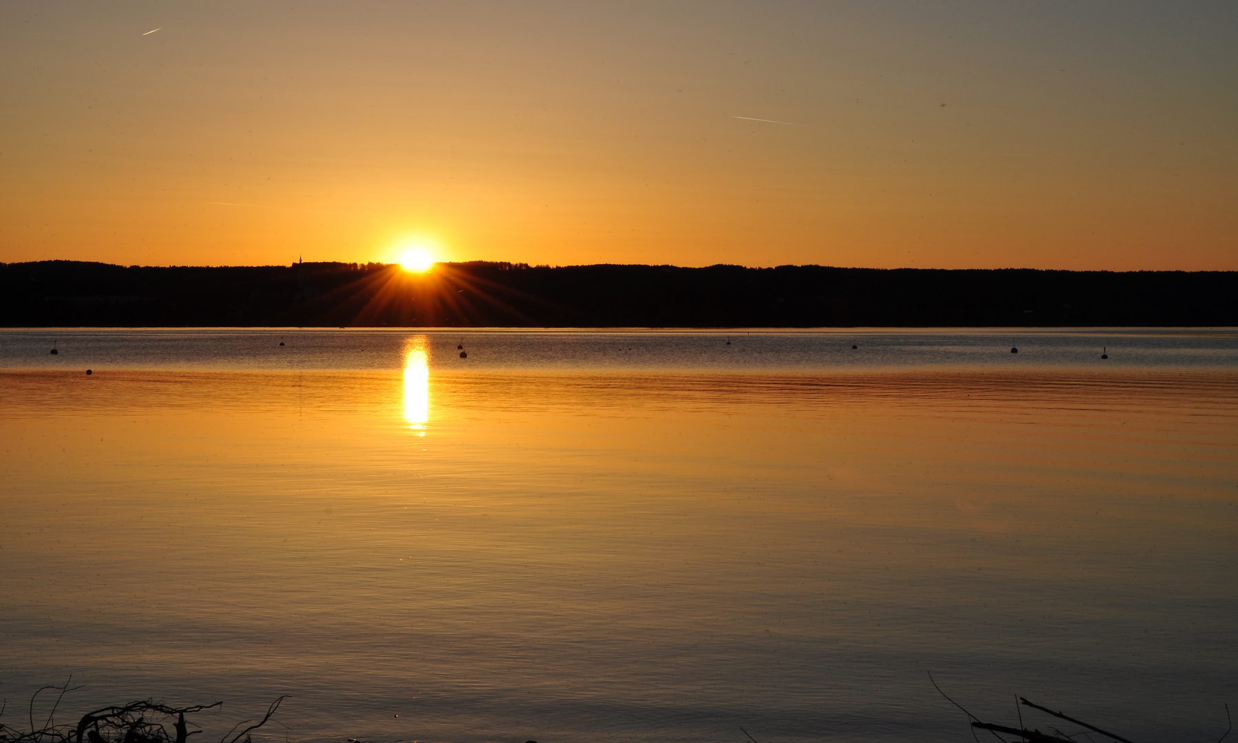 Ruhiger Ausklang am ammersee