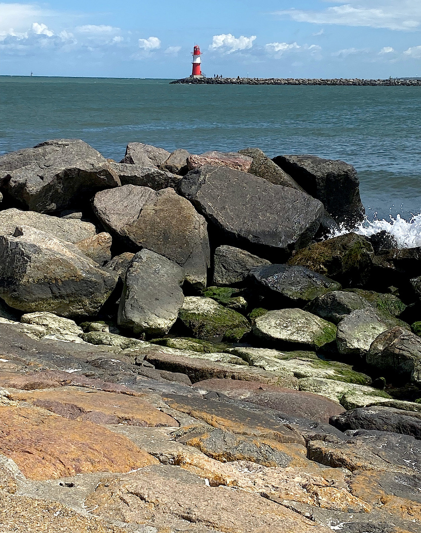 Ruhiges Wetter an der Ostsee. 