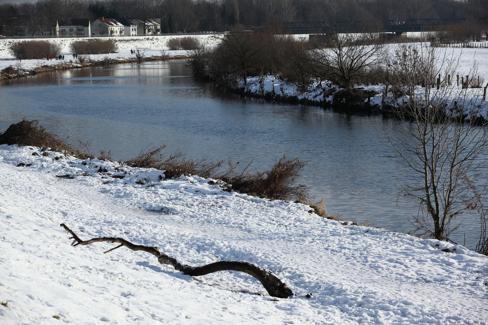 Ruhr in Alstaden im Winter 2