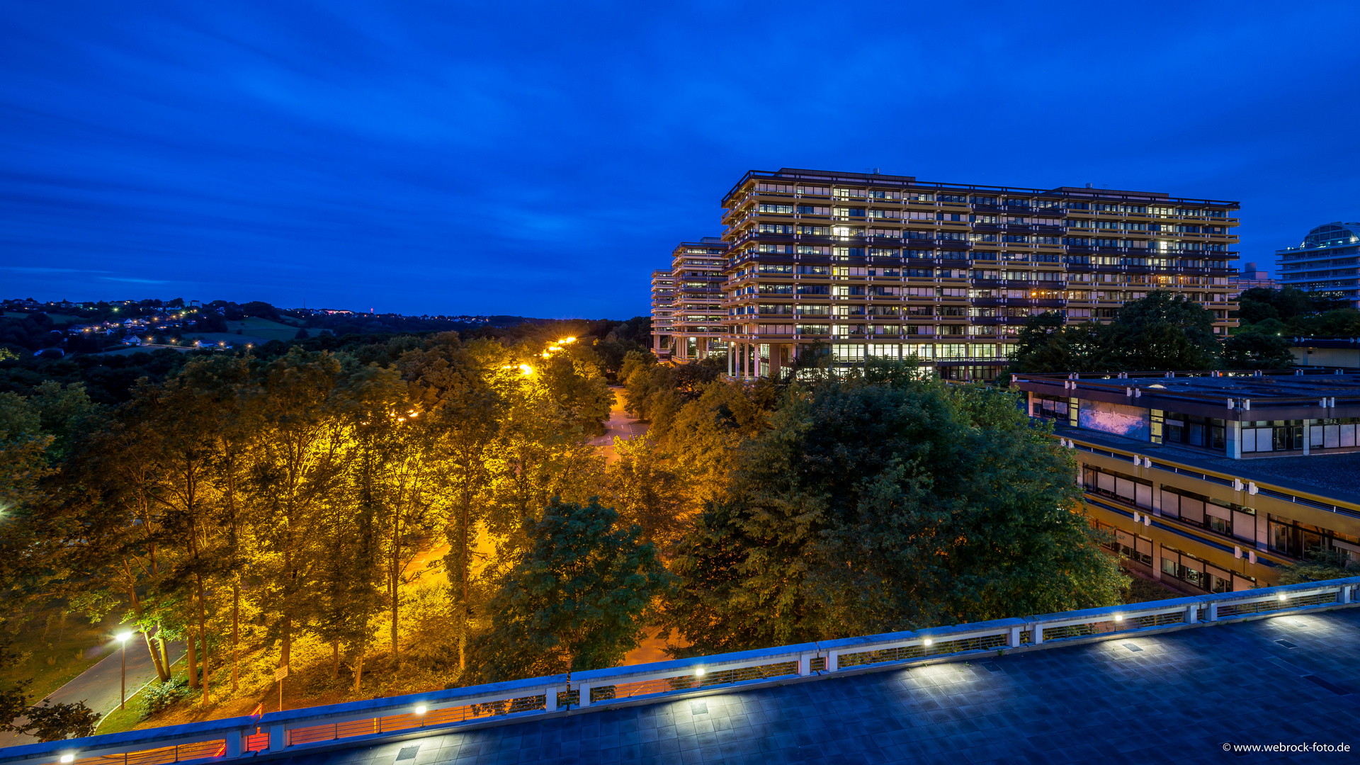 Ruhr Uni bei Nacht