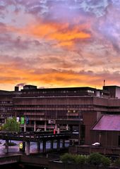 Ruhr-Universität Bochum bei Sonnenuntergang