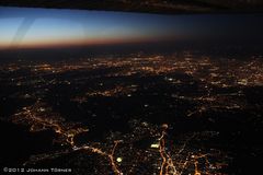 Ruhrgebiet nach dem Sonnenuntergang