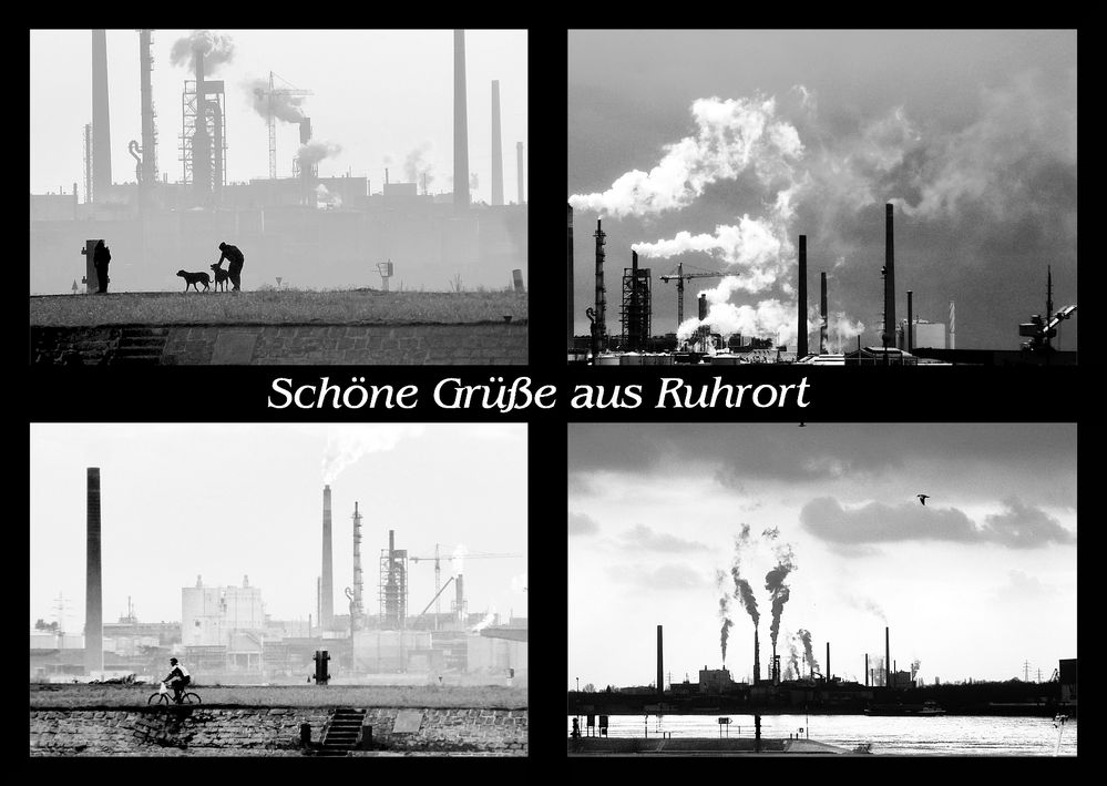 Ruhrort Foto & Bild postkarten ruhrort, bw, sw Bilder auf