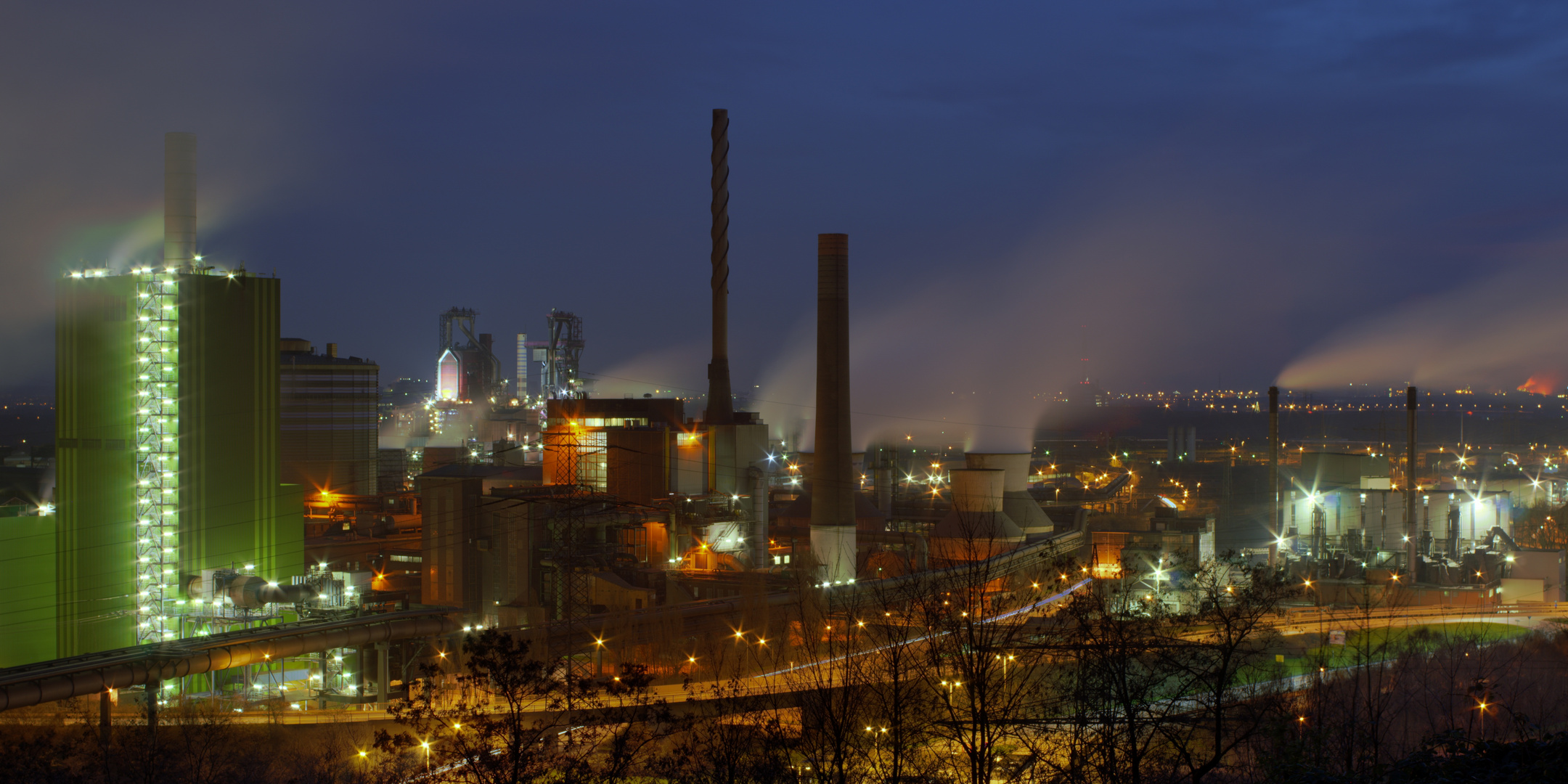 Ruhrpott pur Foto &amp; Bild | industrie und technik, industrie nachts ...