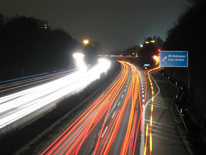 Ruhrschnellweg zur Stoßzeit