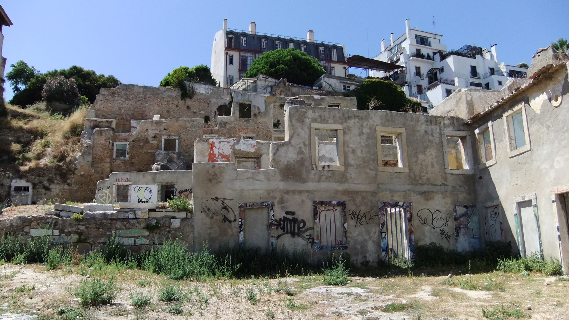 Ruínas no Castelo de São Jorge, Lisboa