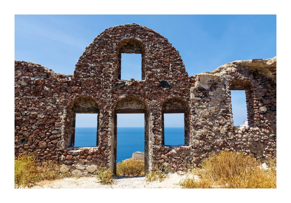 Ruine auf Santorin