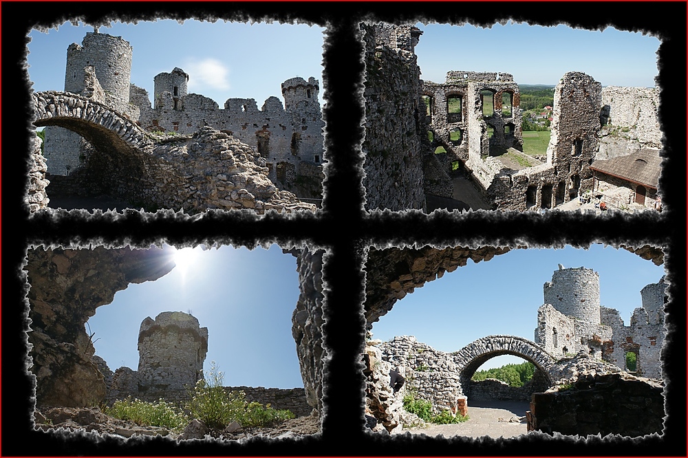 Ruine des Schlosses Ogrodzieniec (Polen). Ecken für kleine Detailaufnahmen ;-))