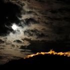 Ruine Ehrenberg bei Vollmond