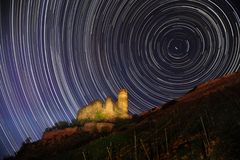 Ruine Ehrenfels bei über 4-stündiger Belichtung