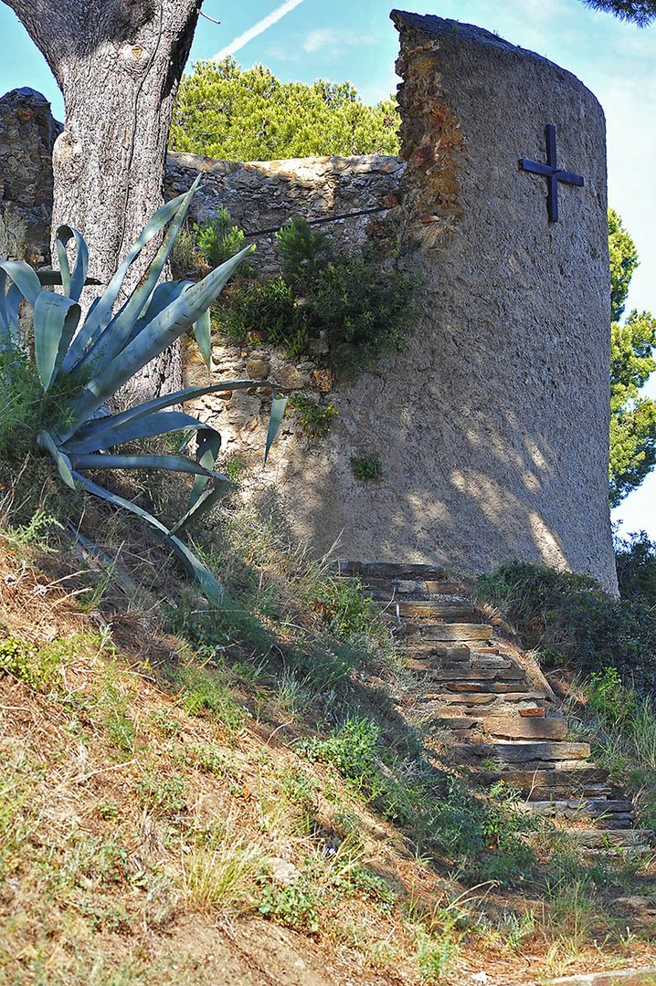 Ruine einer alten Windmühle