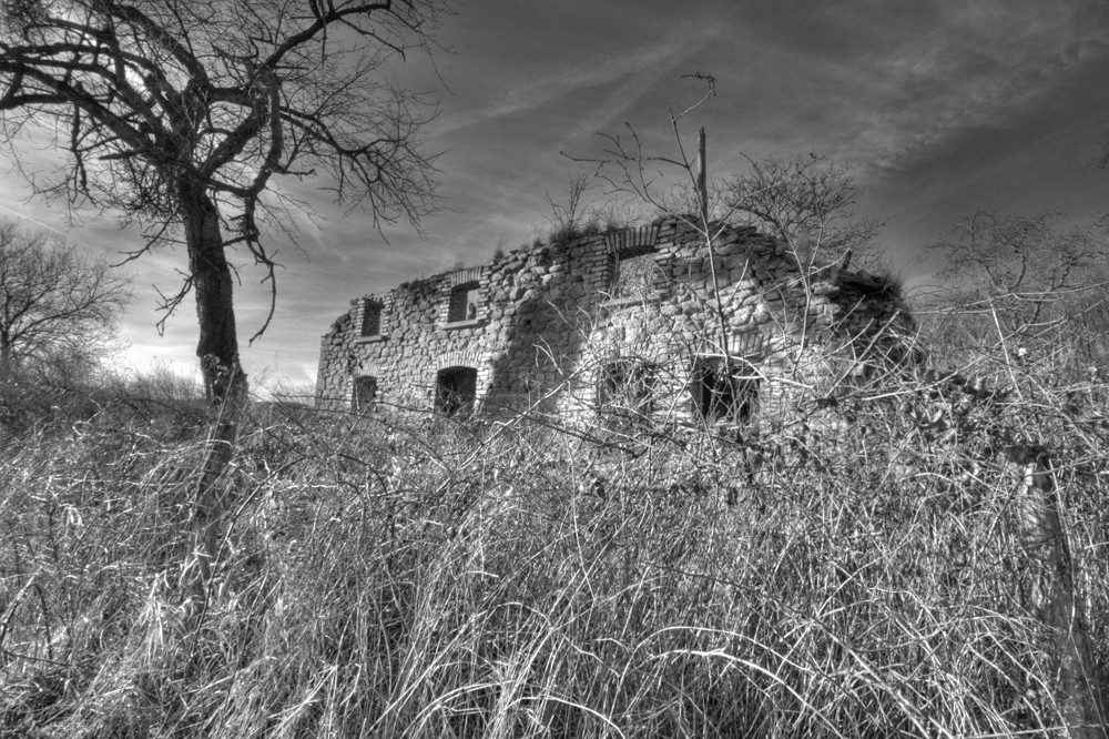 Ruine eines Bauernhauses