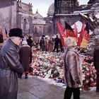 Ruine Frauenkirche als Mahnstätte Feb. 1985