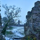 Ruine Homburg zur blauen Stunde