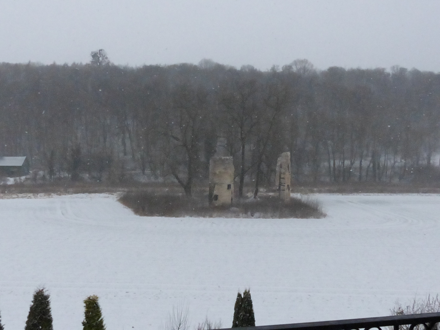 Ruine im Schnee