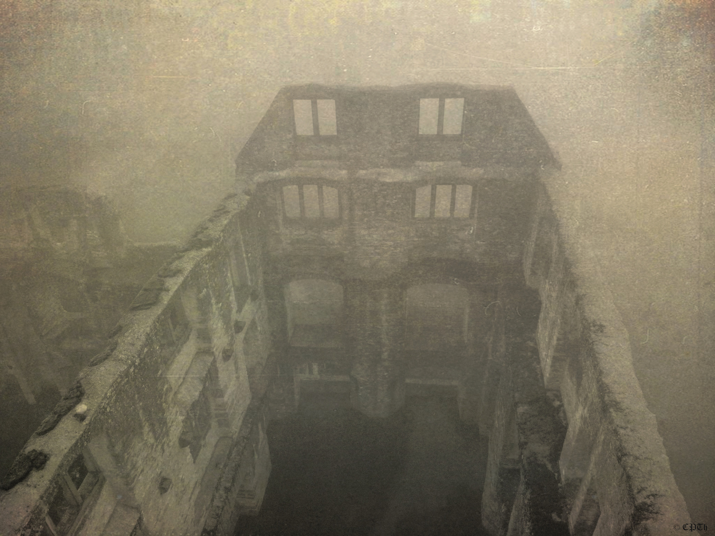 Ruine Landskrone im Nebel - Oppenheim im Winter