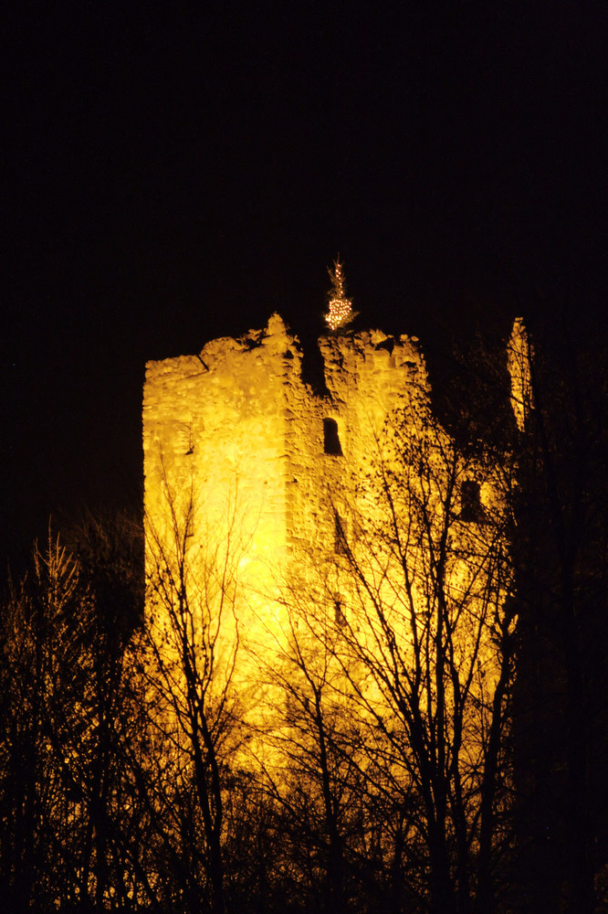 Ruine Laubenberg bei Nacht III