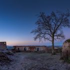 Ruine Lindelbrunn nach kalter Nacht