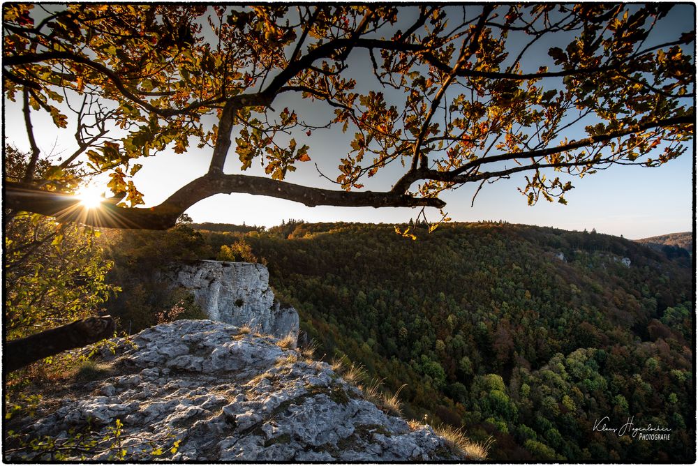 Ruine Reussenstein Sonnenaufgang