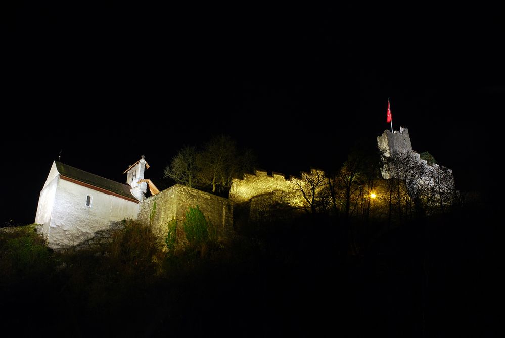 Ruine Stein by Night