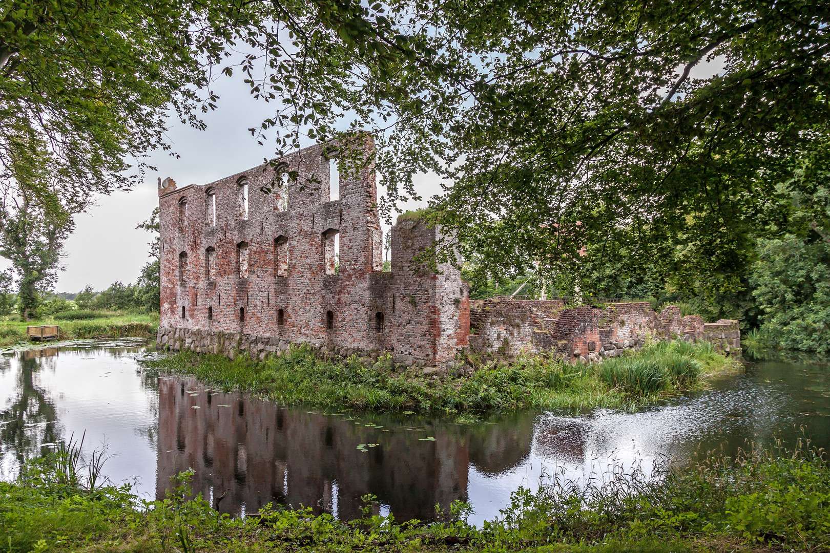 Ruine Wasserschloß Trojborg / Dänemark