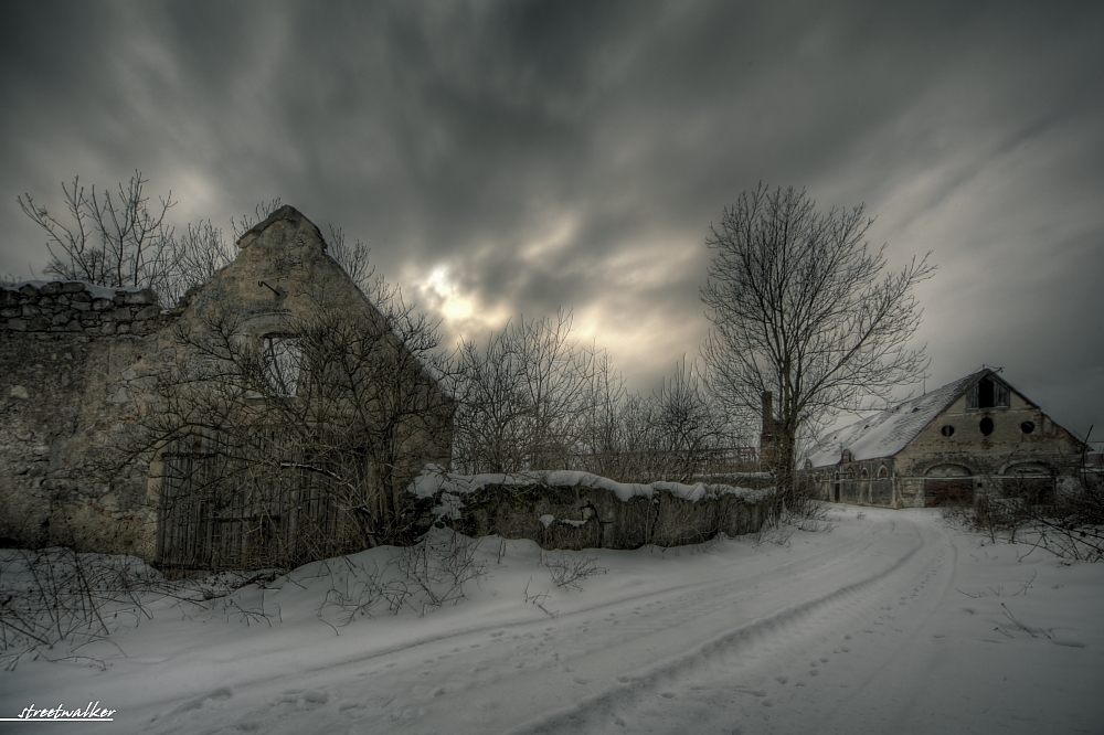 Ruinen im Schnee