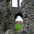 Ruinen - Priory Ruins in Binham/ Norfolk mit Löwenmäulchen