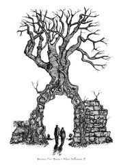 Ruinen-Tor-Baum