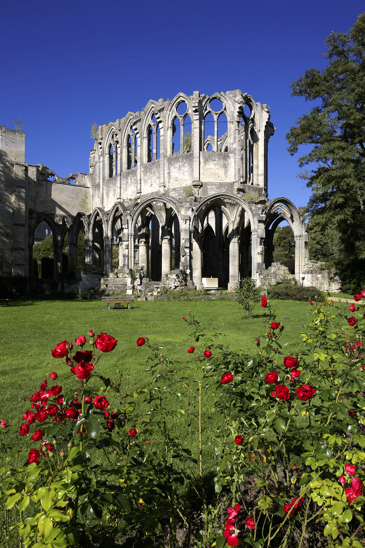 Ruines de l'église de l'abbaye d'Ourscamp