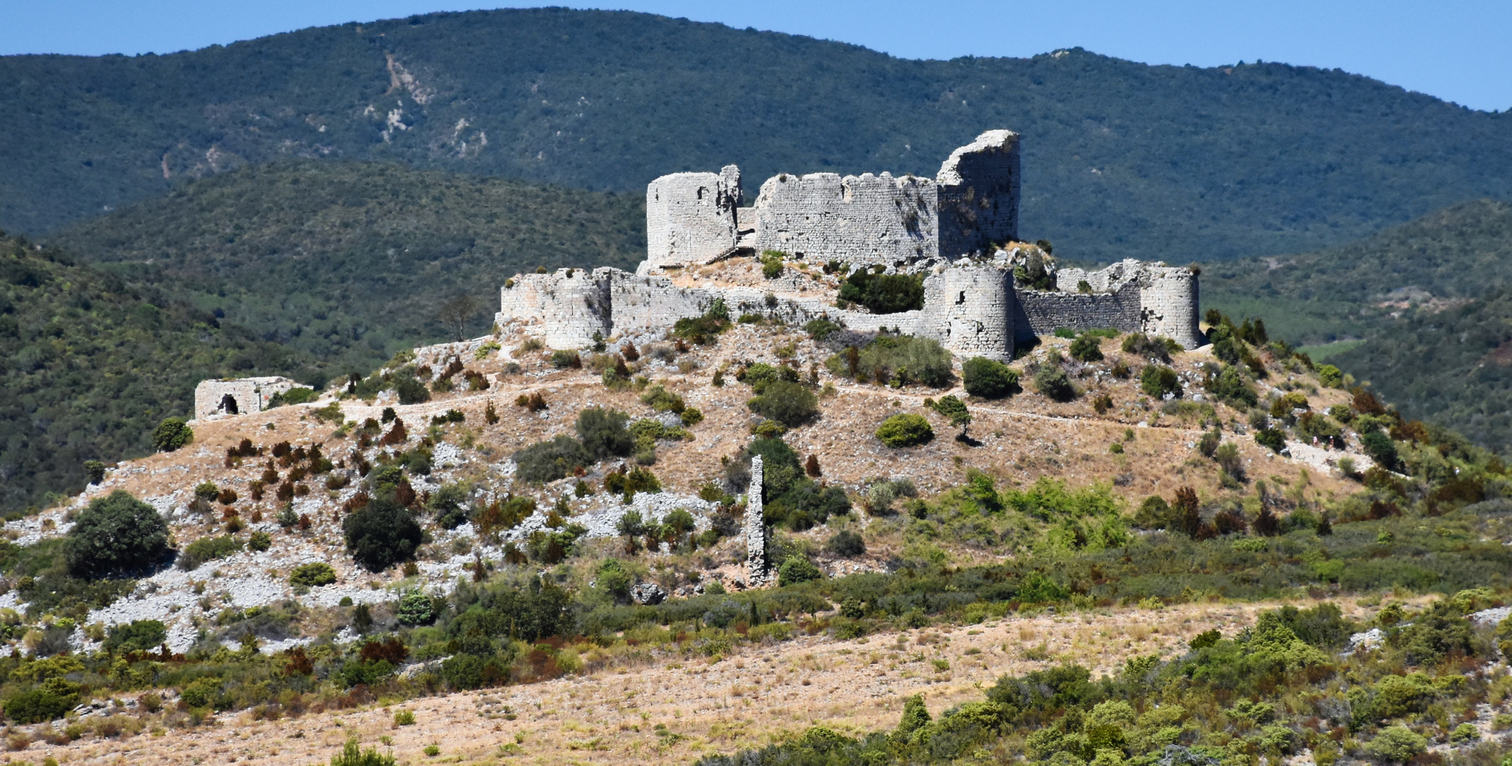 Ruines du Fort d'Aguilar à Tuchan