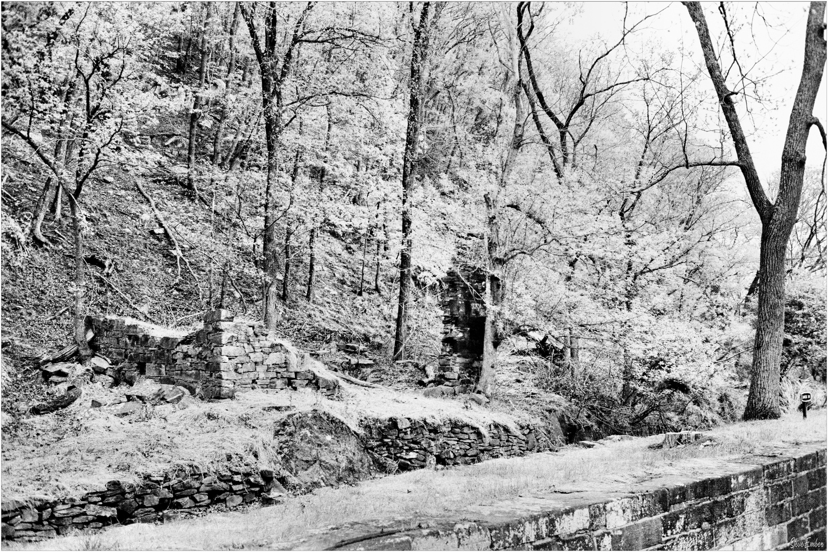 Ruins by a Canal - A Chesapeake and Ohio Canal Impression