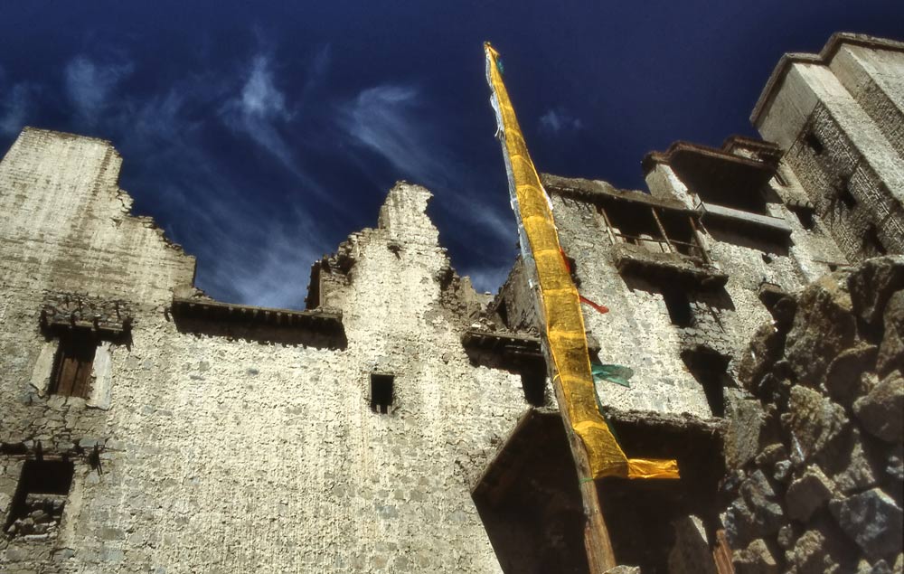 Ruins of the kings palace in Leh, Ladakh