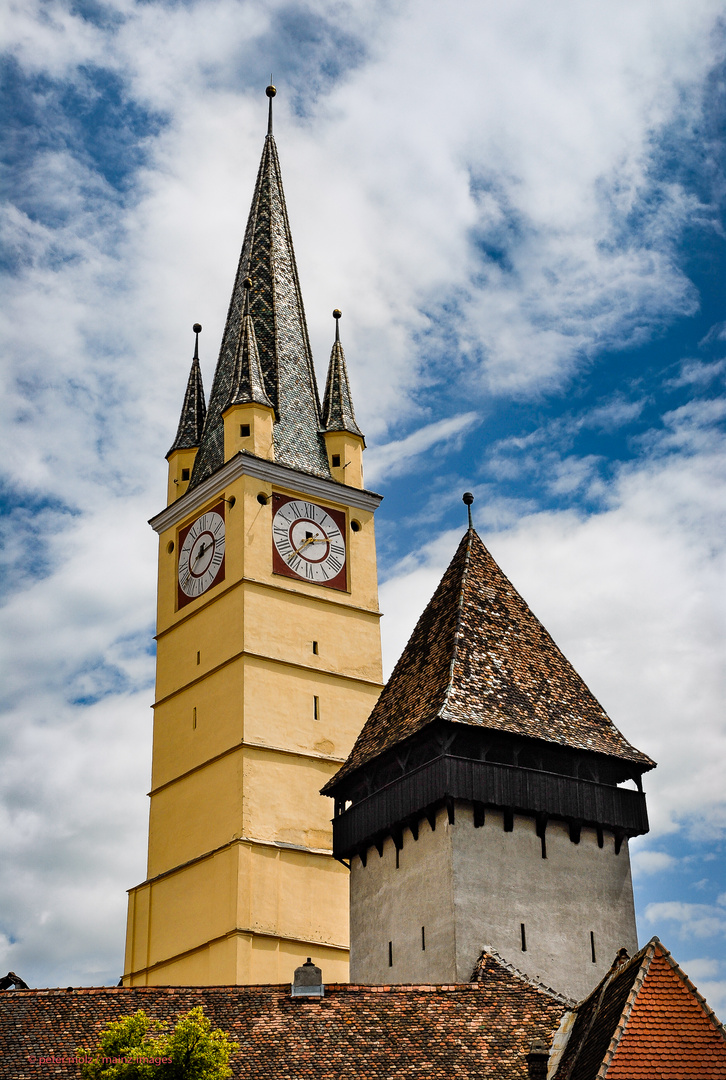 Rumänien - Der Trompeterturm in Medias/Mediasch | Juni 2006