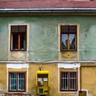 Rumänien - Sibiu/Hermannstadt, Hausfassade in der Unterstadt | Juni 2006