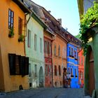 Rumänienrundreise 35 - Schässburg / Sighisoara Altstadtgasse