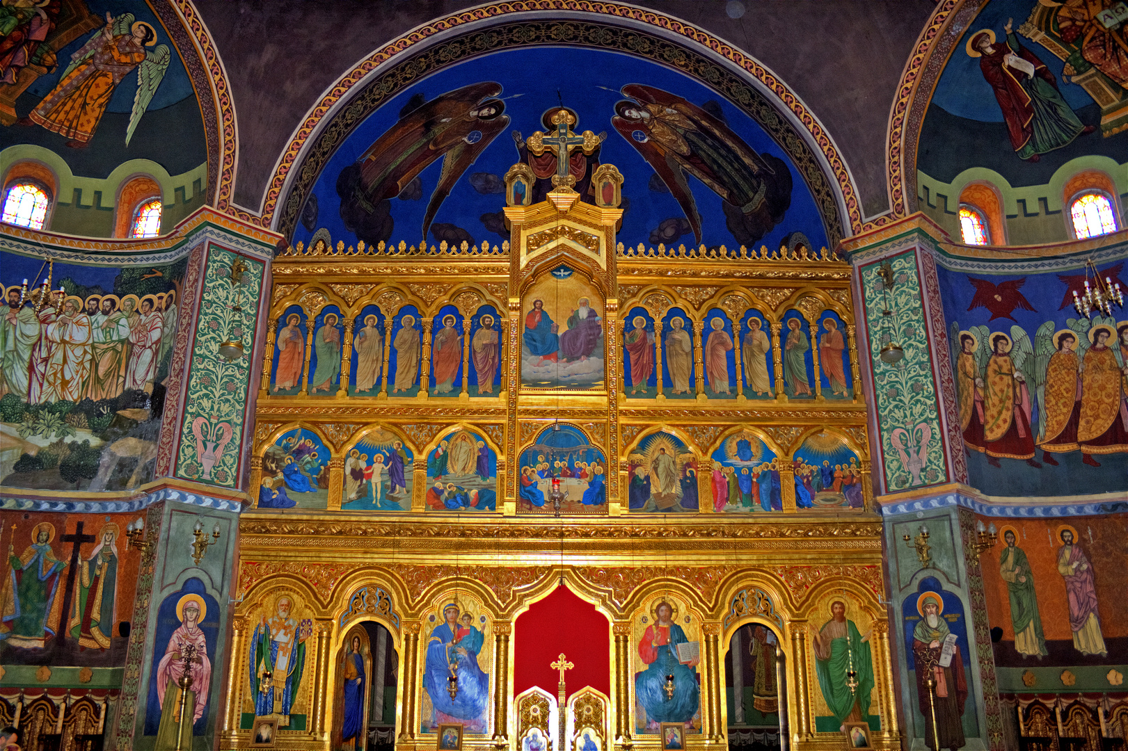 Rumänienrundreise 36 - Ikonostase der orthodoxen Kathedrale Sibiu