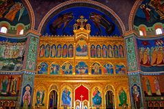 Rumänienrundreise 36 - Ikonostase der orthodoxen Kathedrale Sibiu