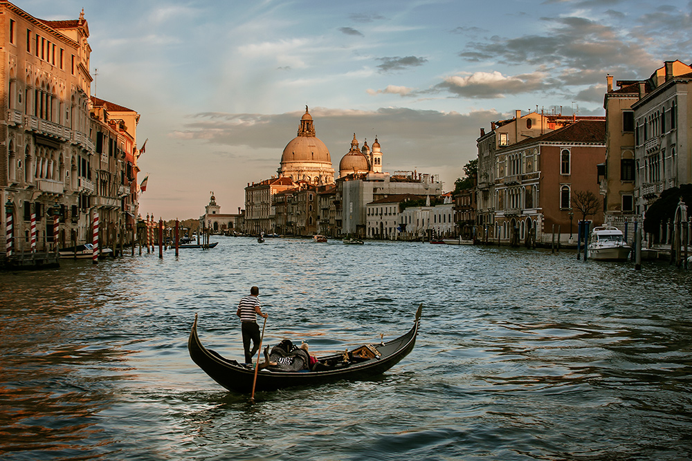 Rumgondeln in Venedig;))