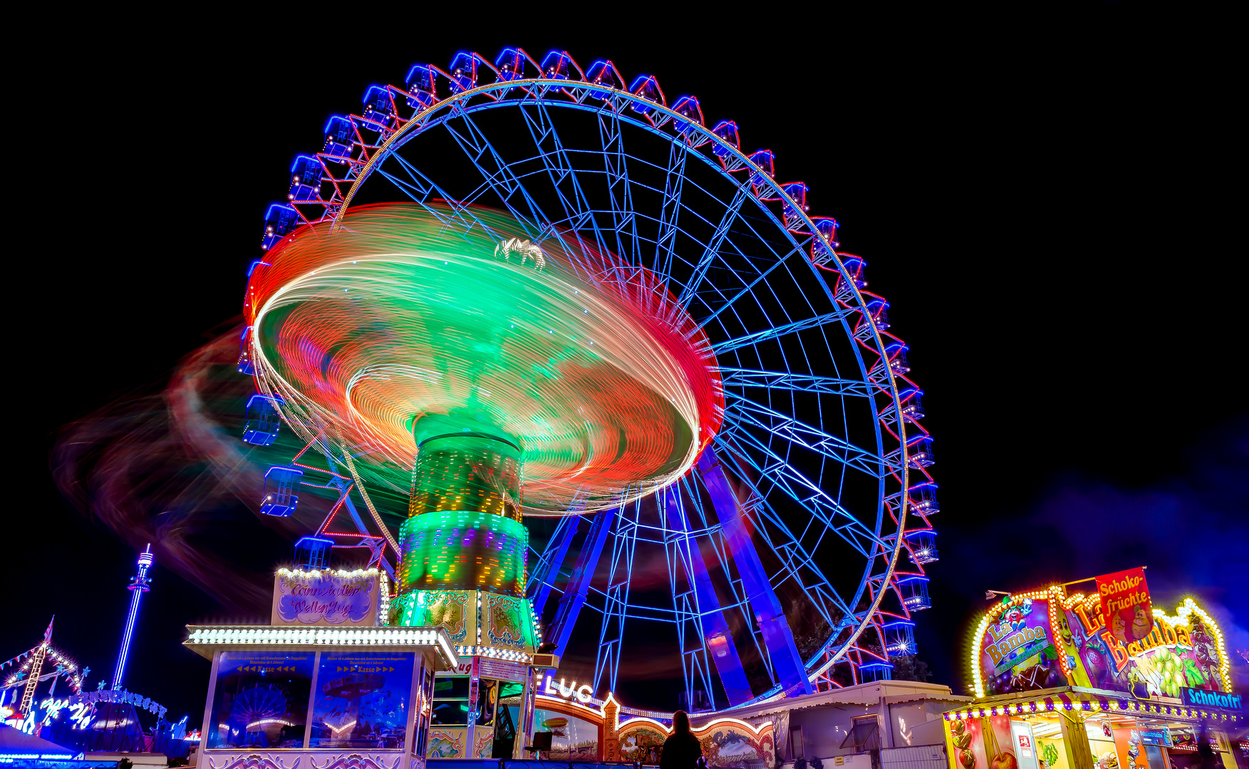 RummelTime Foto & Bild riesenrad, langzeitbelichtung, bunt Bilder