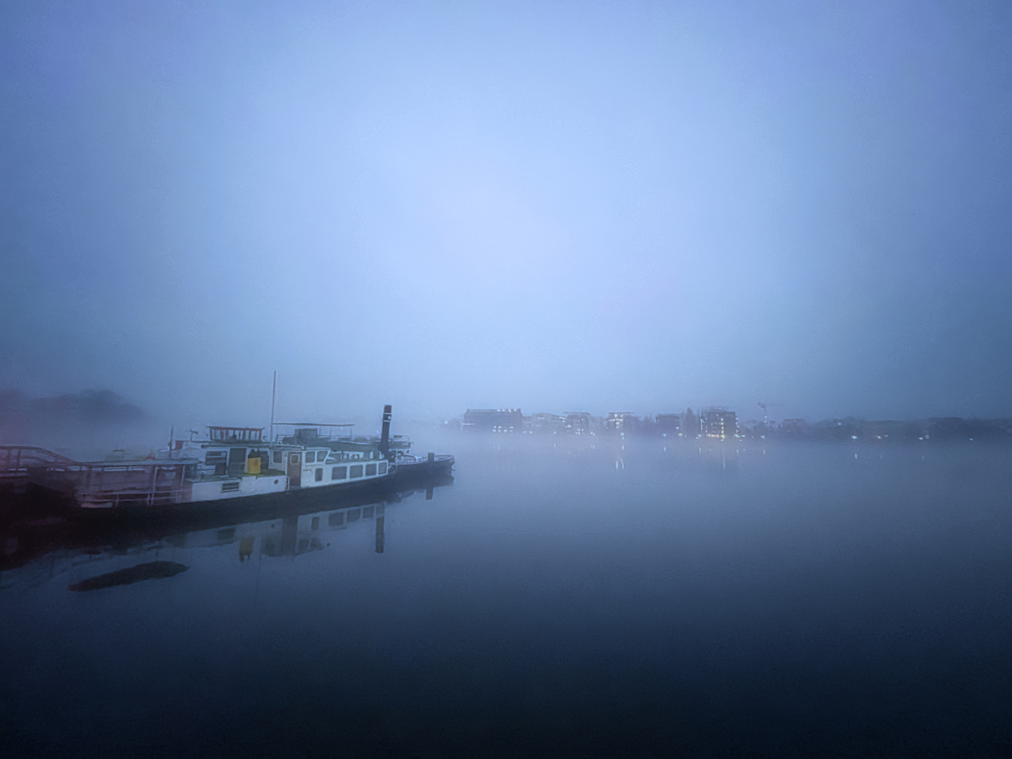 Rummelsburger Bucht im Nebel