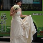 Runaway bride... or waiting for the groom?